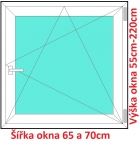 Plastov okna OS SOFT rka 65 a 70cm